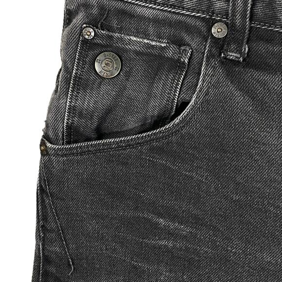 G-Star Raw Arc Zip Jeans Men’s 32x34 Black Slim Tapered‎ Distressed Denim - Picture 10 of 15